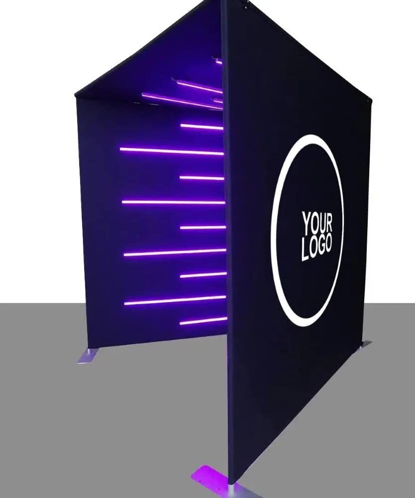 ROOMEDAL 360 Photo Booth Backdrop Enclosure, Customized Logo