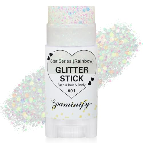 Hair Glitter Stick with Chunky Glitter for Festivals, Raves & Parties