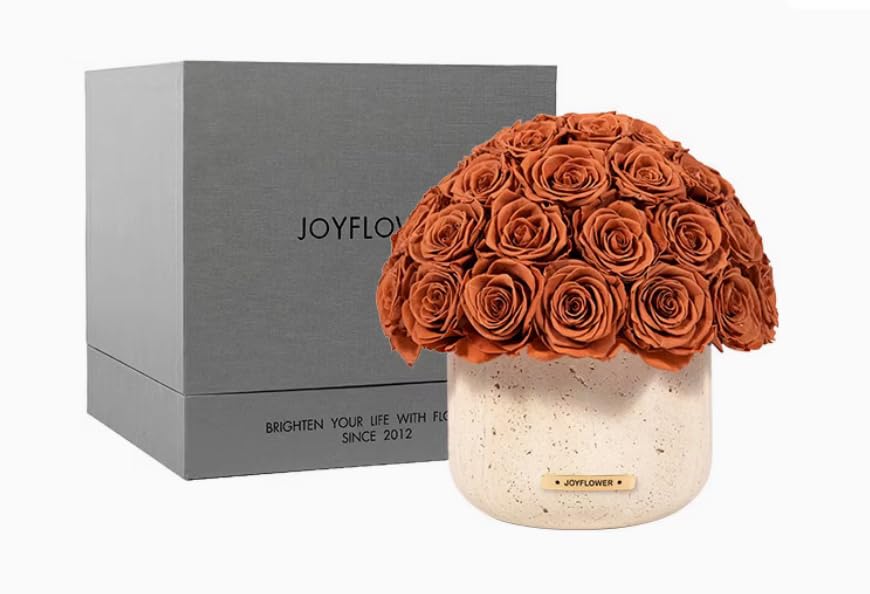 JoyFlower HDS & XXM Preserved Flowers Vase