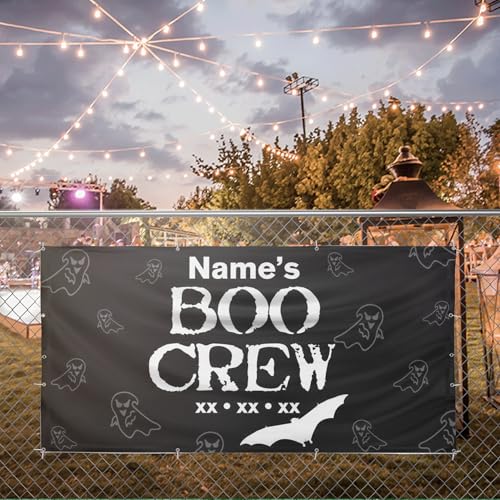 VictoryStore Bachelorette Party Supplies: Custom Boo Crew Banner - Bachelorette Party Banner Waterproof Vinyl 3 feet by 5 feet