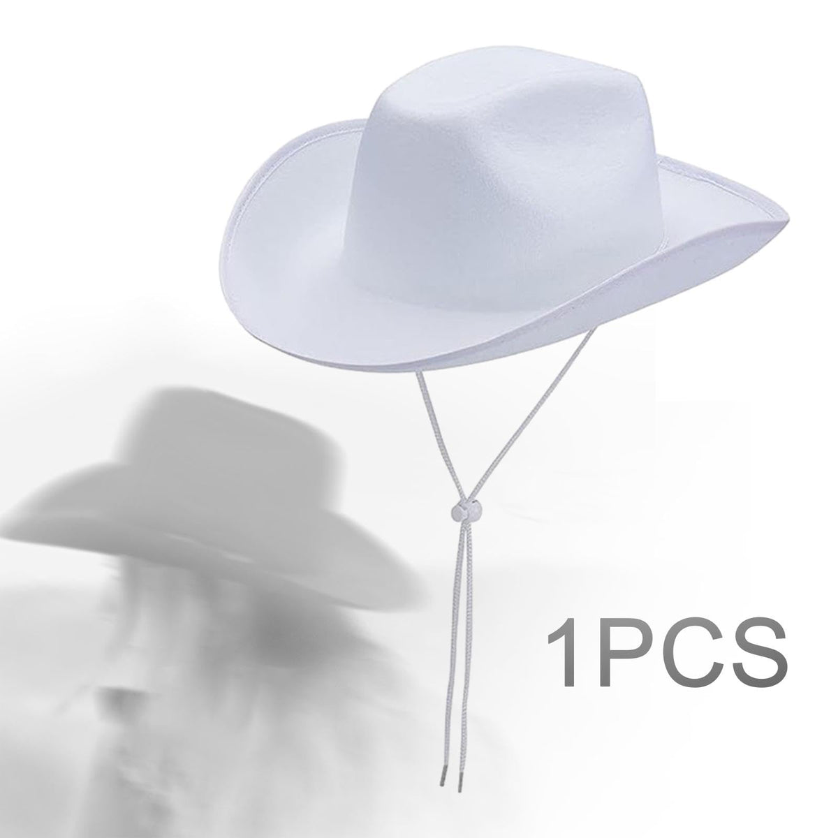 kowaku Cowboy Hat for Women Men Adult Girls Teens Western Cowgirl Hat with Chin Strap Chic Fashionable Comfortable Wide Brim Party Supplies Suitable, 6 Pcs