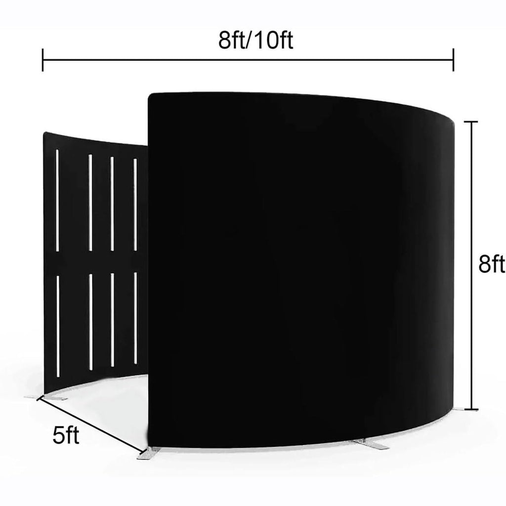 360 Photo Booth with LED Lights, 7.8ft Round Backdrop for Events & Weddings, Custom Logo, 360° Video Camera Booth, Perfect for Parties & Celebrations