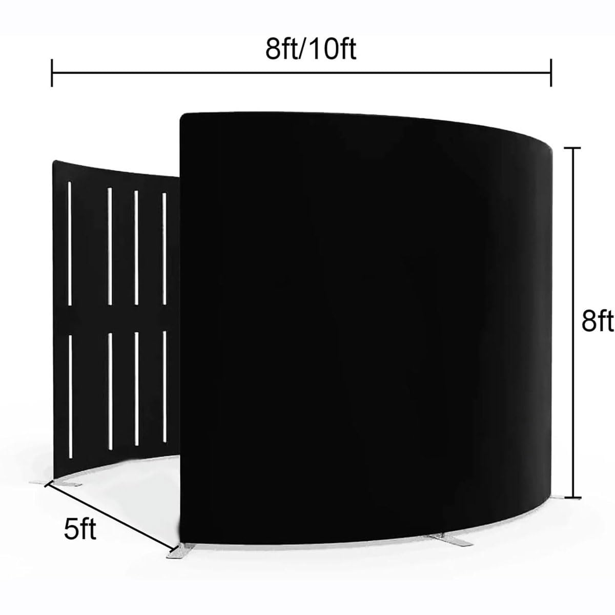 360 Photo Booth with LED Lights, 7.8ft Round Backdrop for Events & Weddings, Custom Logo, 360° Video Camera Booth, Perfect for Parties & Celebrations