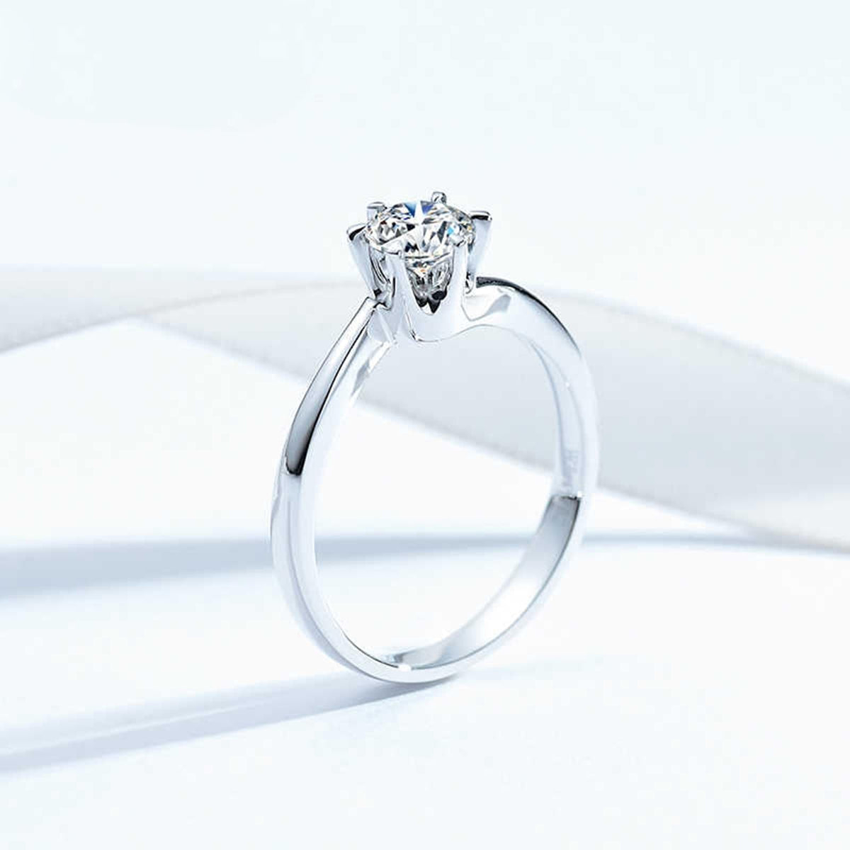 Aienid Vintage Engagement Rings Unique Rings White Gold with 0.3CT Diamond Solid for Sister Graduation Jewelry Gift