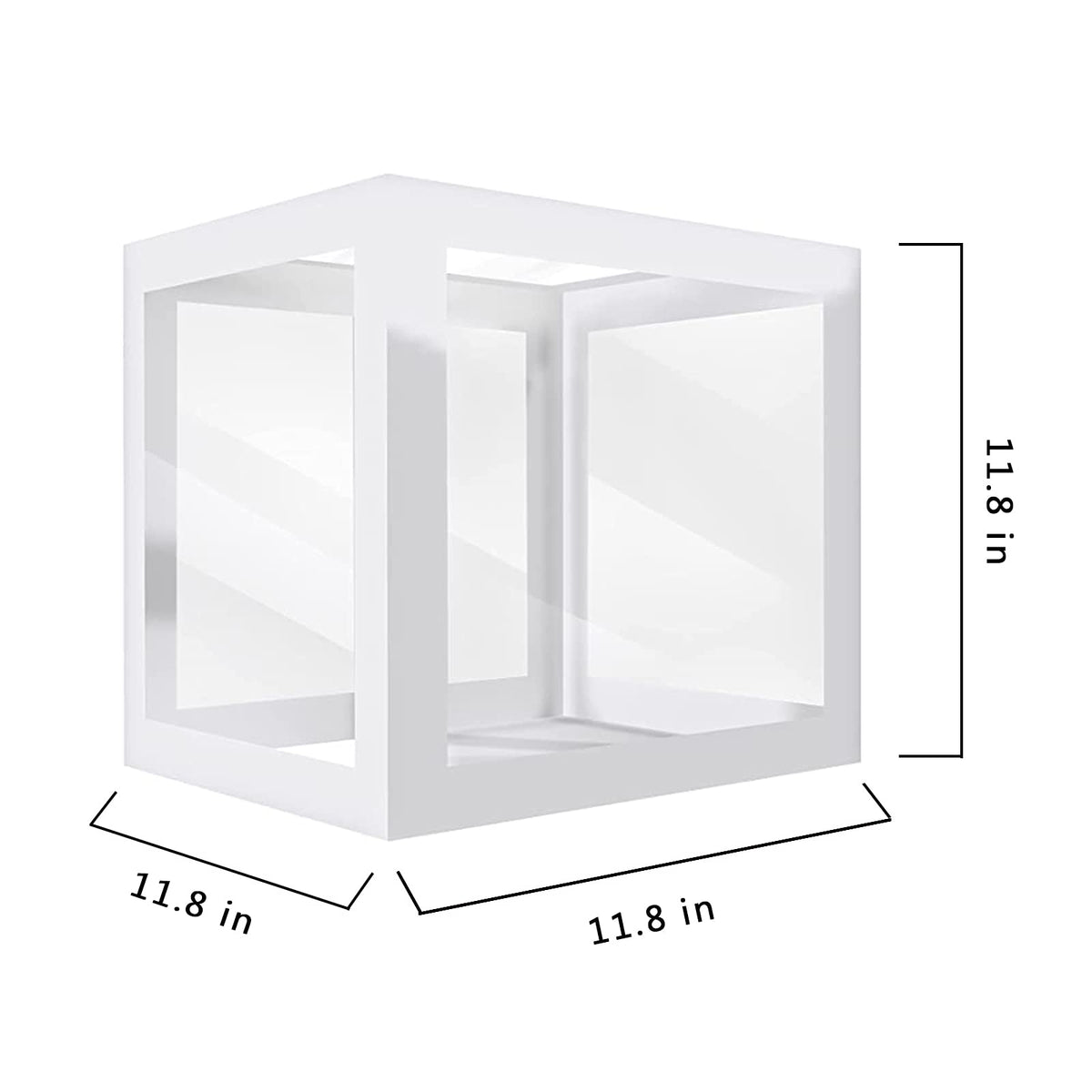 Baby Boxes with Letters for Baby Shower,Clear Baby Shower Decorations Block Boxes for Gender Reveal,Transparent Balloon Box Backdrop Birthday Party,4PCS