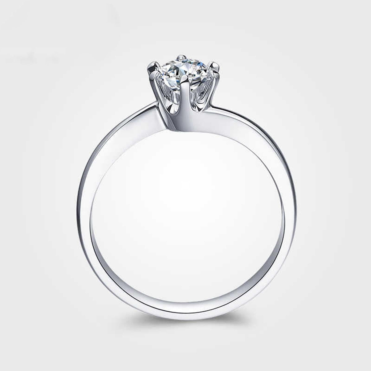 Aienid Vintage Engagement Rings Unique Rings White Gold with 0.3CT Diamond Solid for Sister Graduation Jewelry Gift