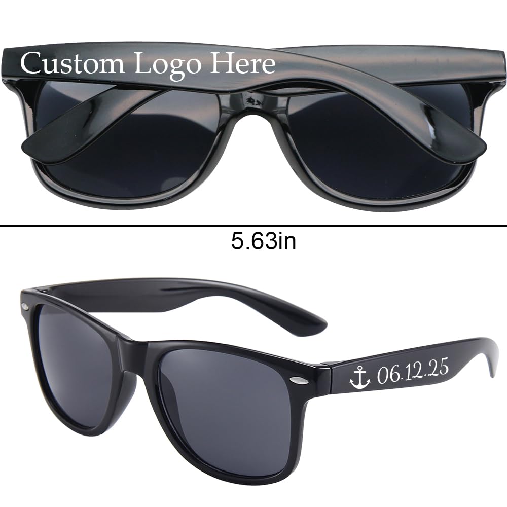 DFDG Personalized Sunglasses Bulk Party Favors Adult Gifts Custom Wedding Bachelorette Bussines Supply Sunglass for Guest