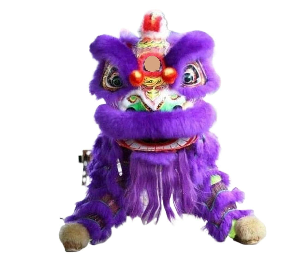 Vividcrate Traditional Chinese Lion Dance Head Costume Set for Adults – Handmade Dragon Dance Performance & Festival Decoration
