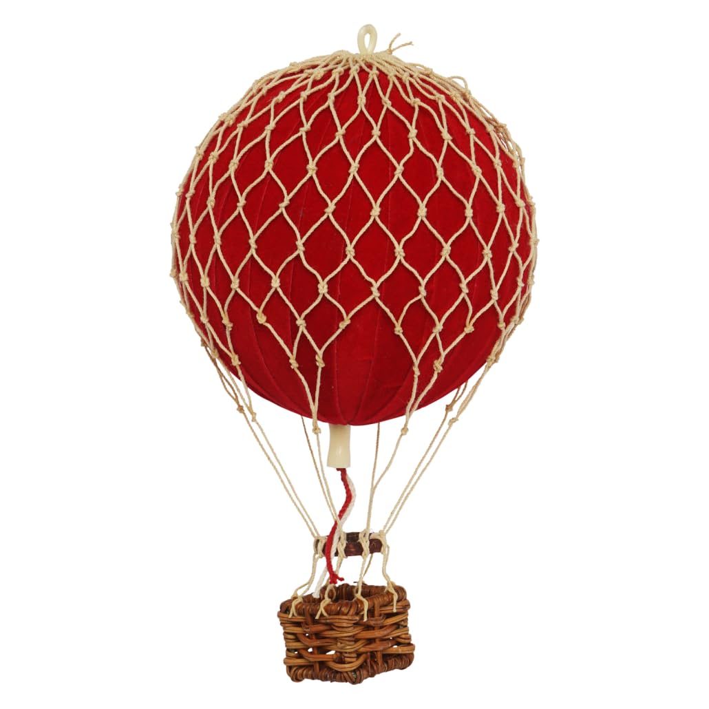 Authentic Models, Floating The Skies Air Balloon, Hanging Home Decor - Historic Hot Air Balloon Model for Home Decor, Detailed Vintage Decorations to Hang from Ceiling