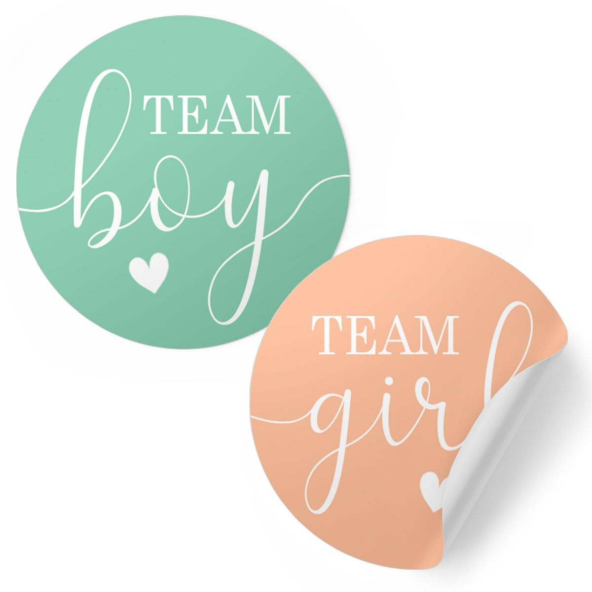 Gender Reveal Stickers - Boy or Girl Gender Reveal Decorations - 40 Count