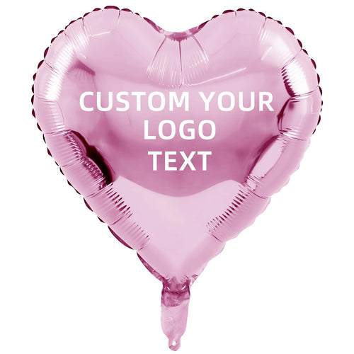10Pcs 18 inch Custom Heart Foil Balloons – Personalized Love Balloons with Photo, Logo or Text – Wedding, Valentine’s Day, Birthday, Proposal, Anniversary Party Decorations