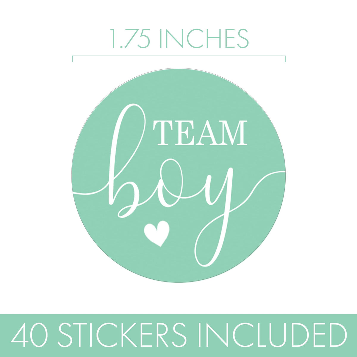Gender Reveal Stickers - Boy or Girl Gender Reveal Decorations - 40 Count