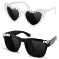 yuxiaoyu Wedding Decor Bride and Groom Sunglasses for Just Married Wedding Party Decorations