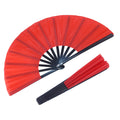 NOIMTTY Large Portable Folding Clacking Fans For Line Dancing - Boots On The Ground Hand Fan For Raves & Decorations