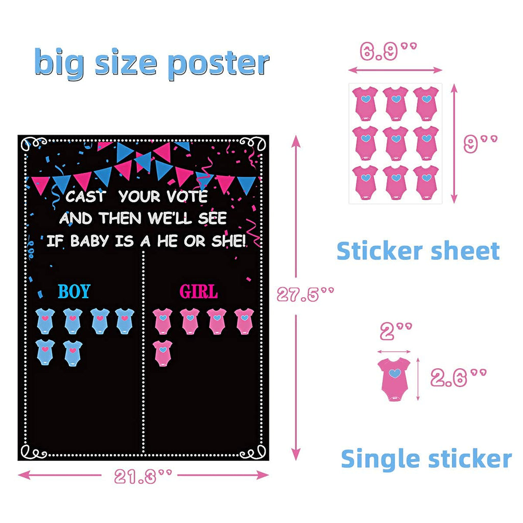 Gender reveal decorations
