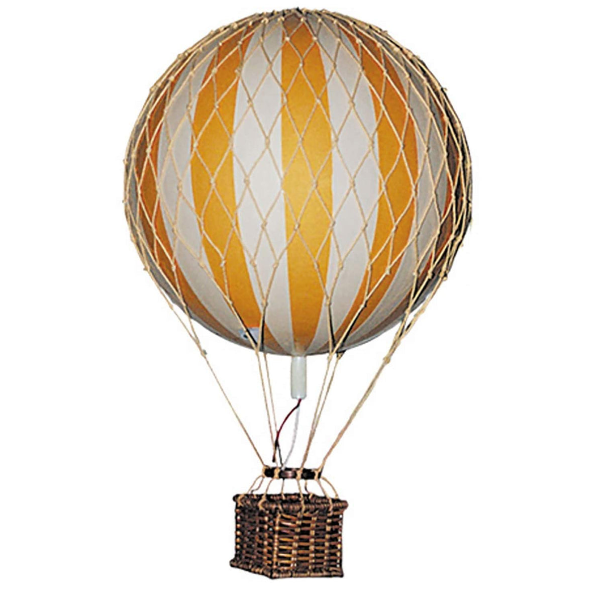 Authentic Models, Floating The Skies Air Balloon, Hanging Home Decor - Historic Hot Air Balloon Model for Home Decor, Detailed Vintage Decorations to Hang from Ceiling