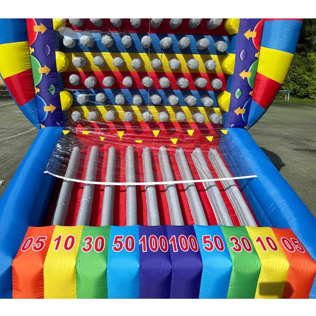 Giant Interactive Game Inflatable Prize Drop Board Towering Inflatable Board with Blower&Balls for Carnival Tradeshow Party Community Festival