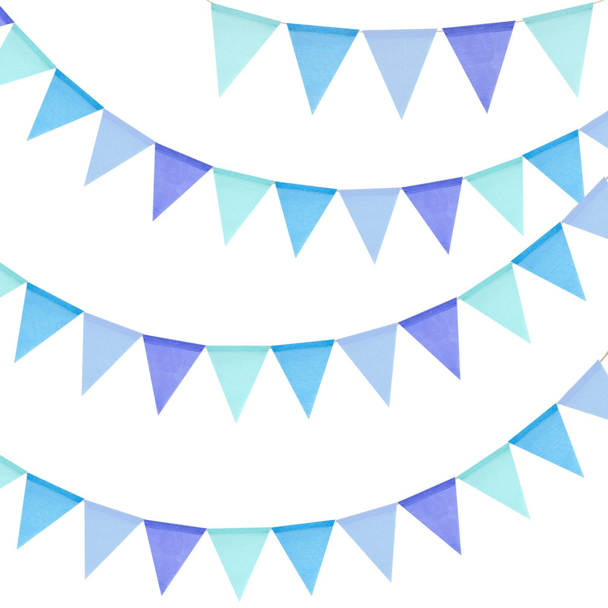 G2PLUS Pre-Strung Burlap Pennant Banners