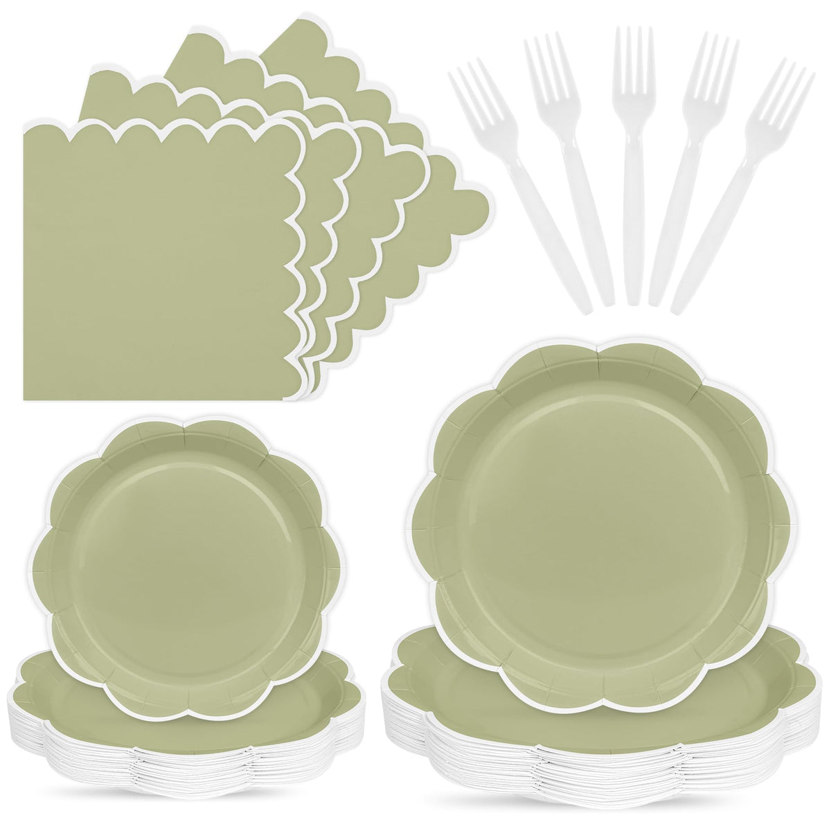 96 Pcs Pink Paper Plates and Napkins Set Party Supplies Serve for 24 Guests