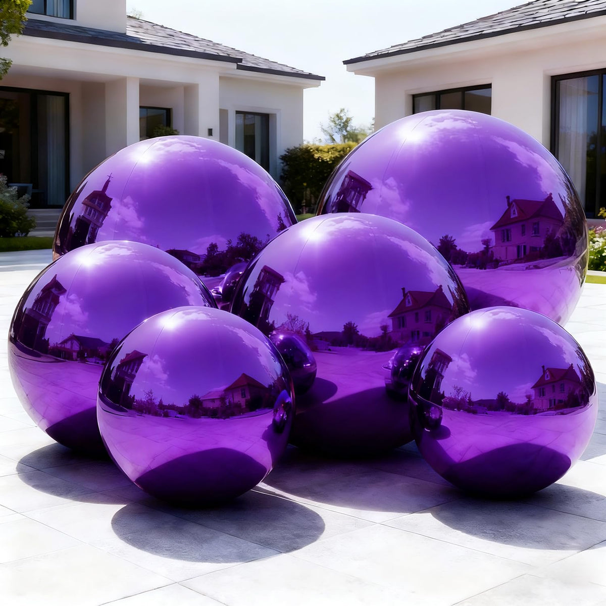 Inflatable Mirror Balls,Large Mirror Balls Decor Reusable PVC Balloon for Large Event, Party, Concerts, Stage, Wedding Decoration