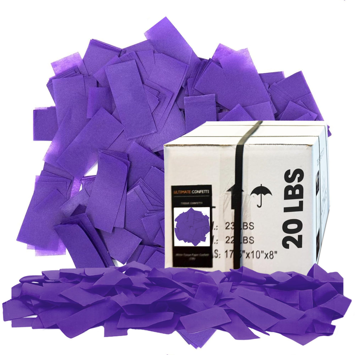 Ultimate Confetti Rectangular Bulk Tissue Paper Confettis