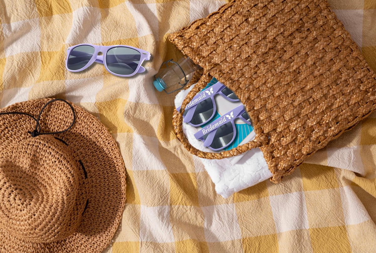 DFDG Personalized Sunglasses Bulk Party Favors Adult Gifts Custom Wedding Bachelorette Bussines Supply Sunglass for Guest