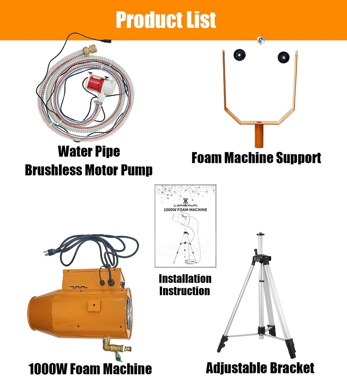 LANGXUN 1000W Foam Party Machine, Water Play