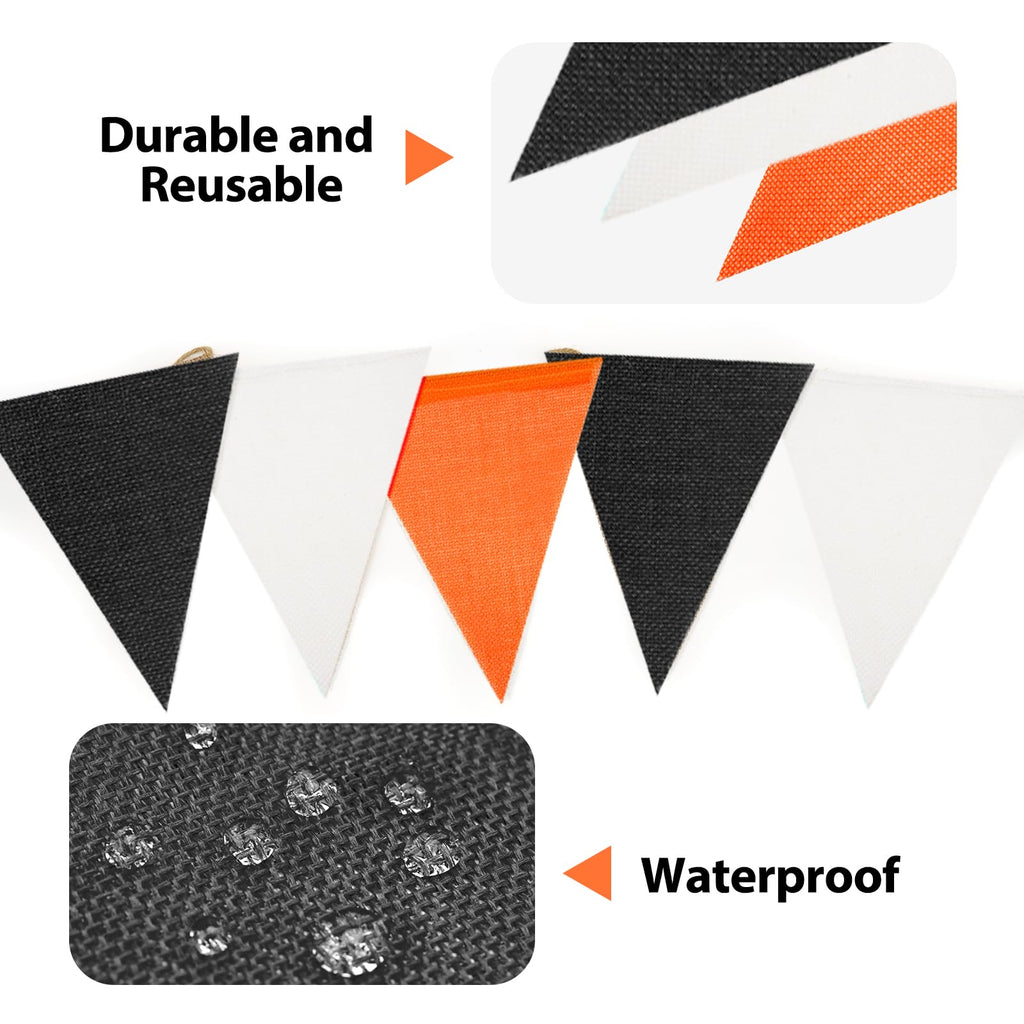 G2PLUS Pre-Strung Burlap Pennant Banners