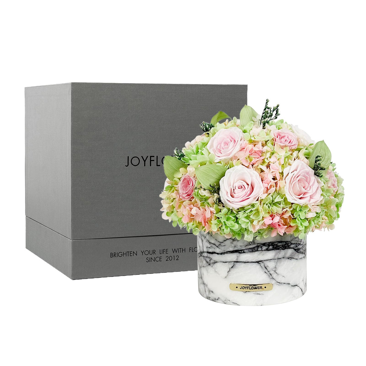 JoyFlower HDS & XXM Preserved Flowers Vase
