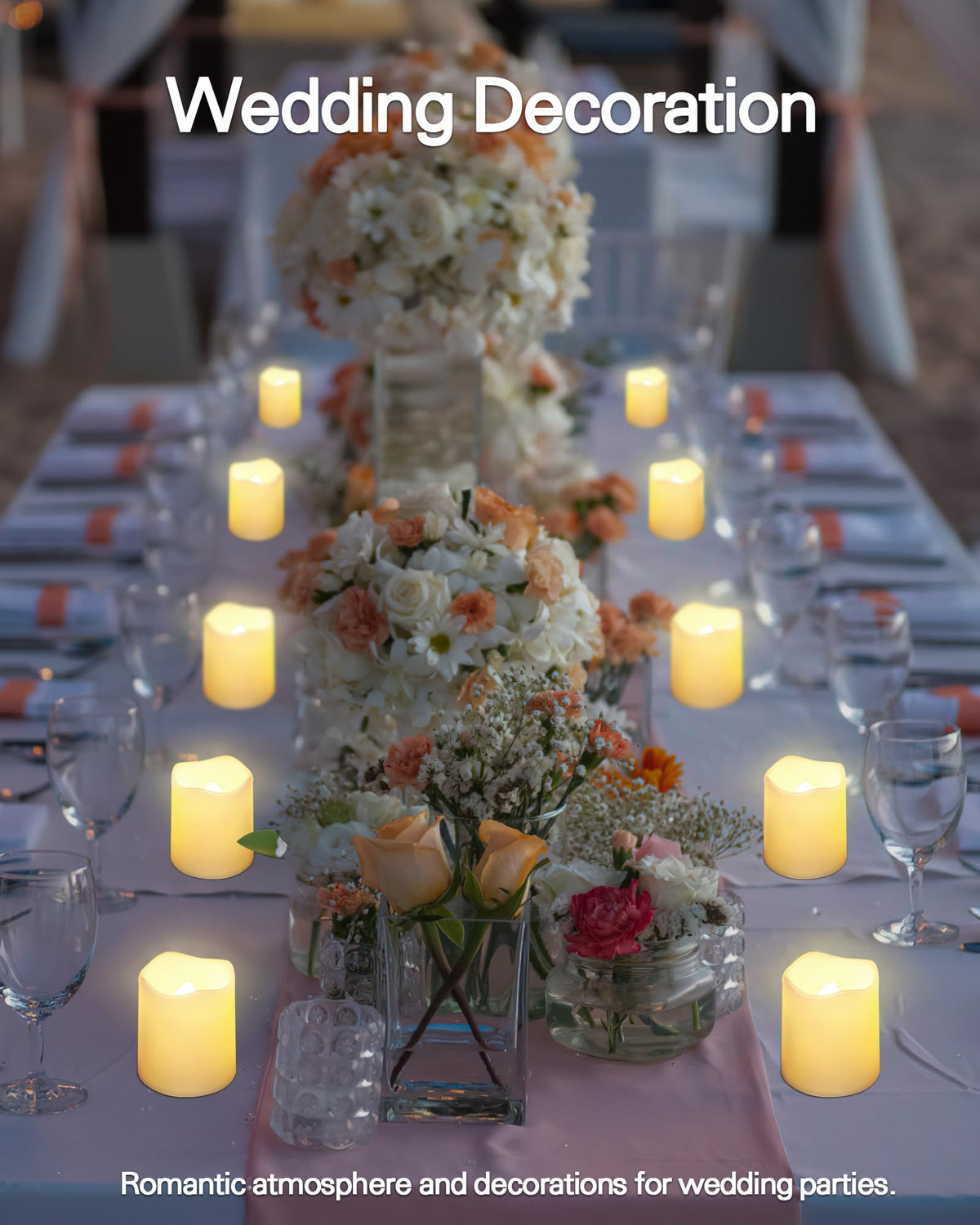 SHYMERY Flameless Votive Candles