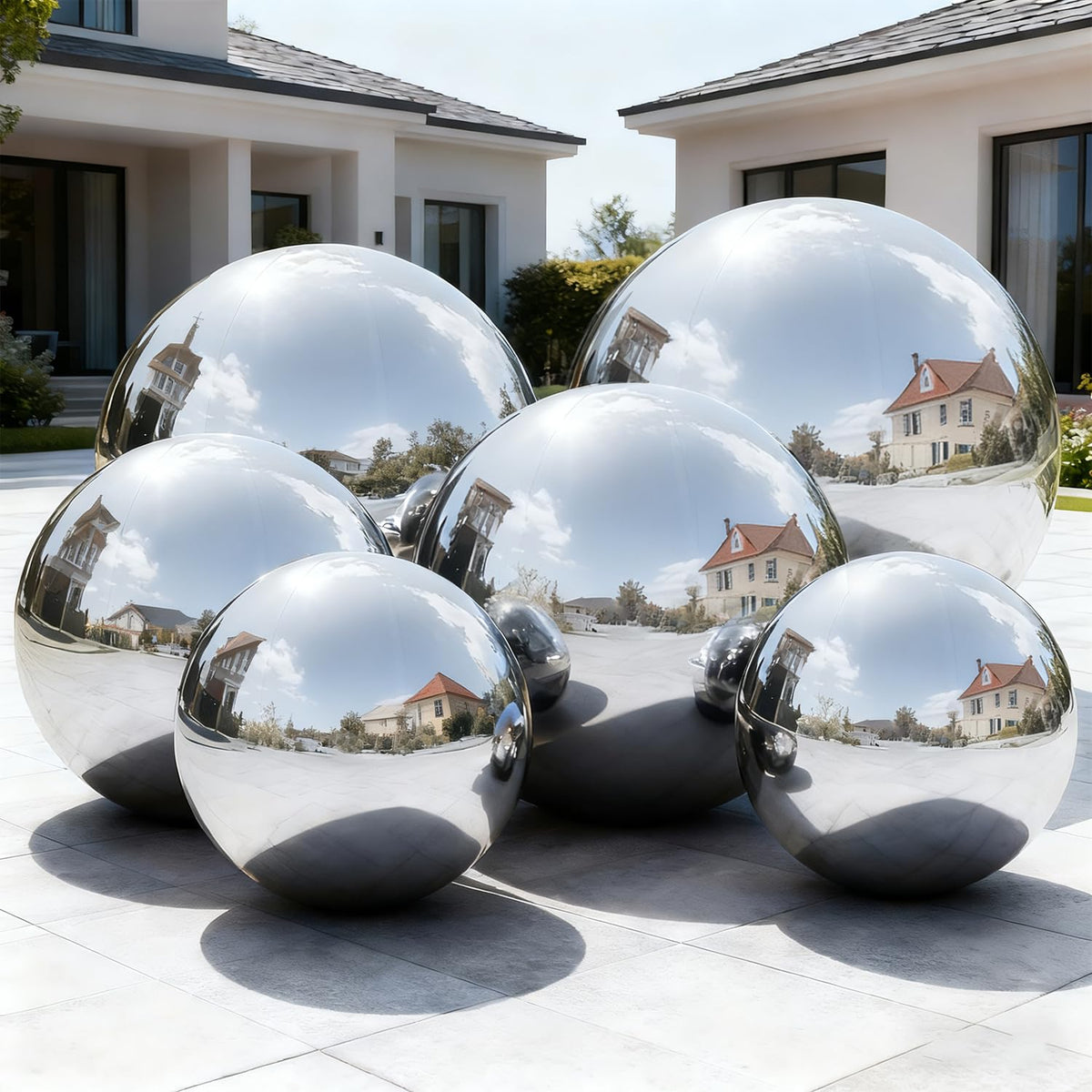 Inflatable Mirror Balls,Large Mirror Balls Decor Reusable PVC Balloon for Large Event, Party, Concerts, Stage, Wedding Decoration
