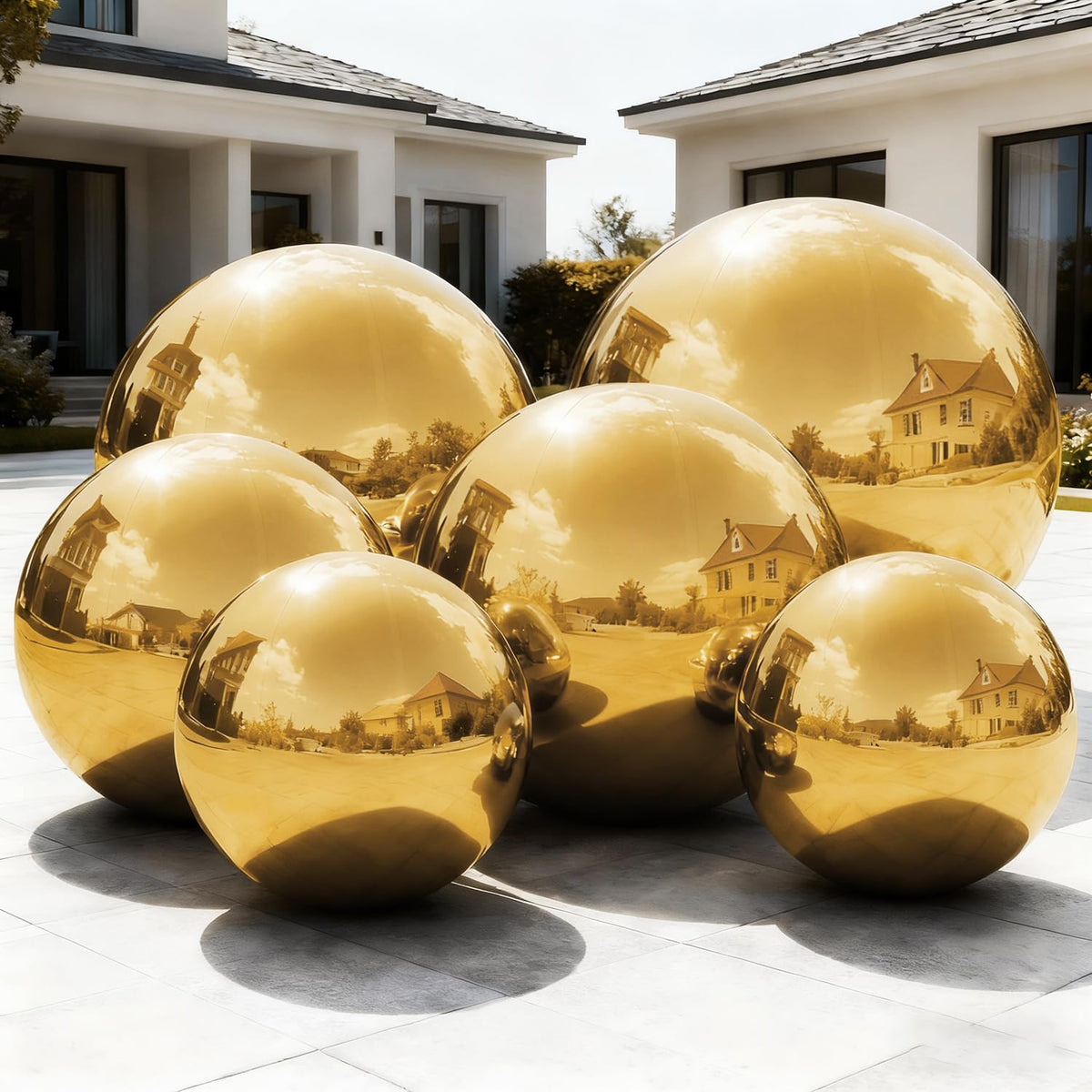 Inflatable Mirror Balls,Large Mirror Balls Decor Reusable PVC Balloon for Large Event, Party, Concerts, Stage, Wedding Decoration