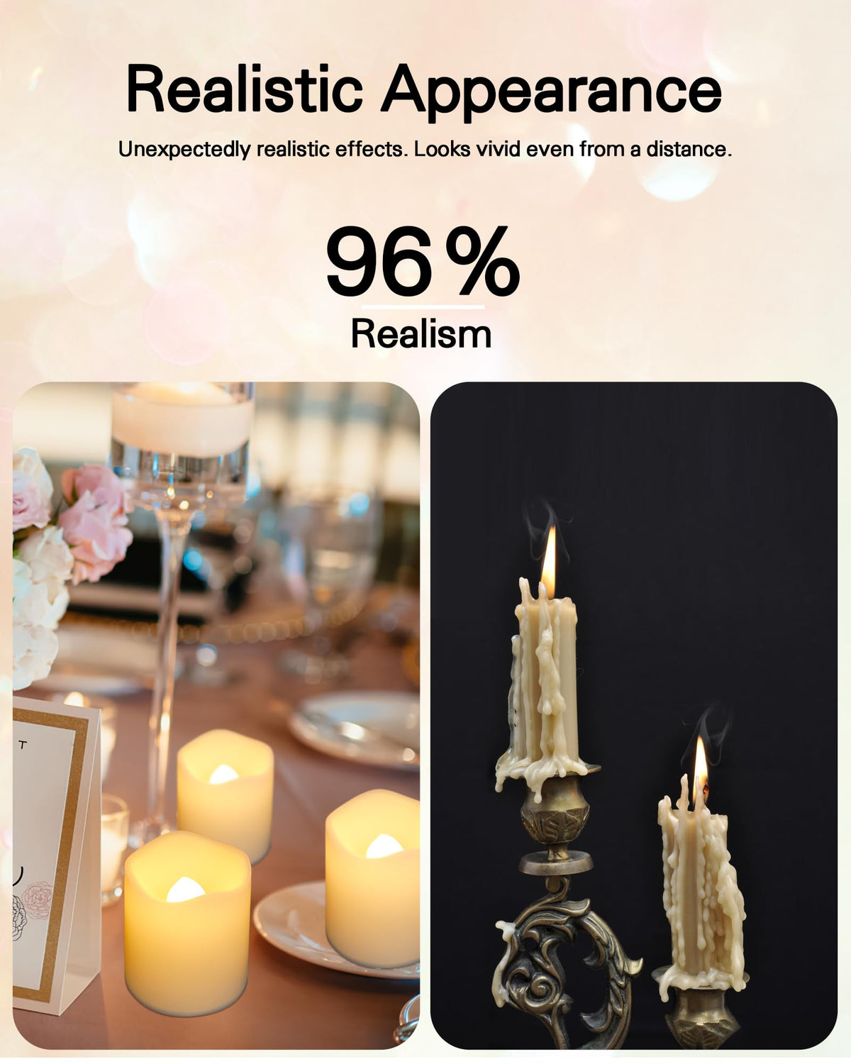 SHYMERY Flameless Votive Candles