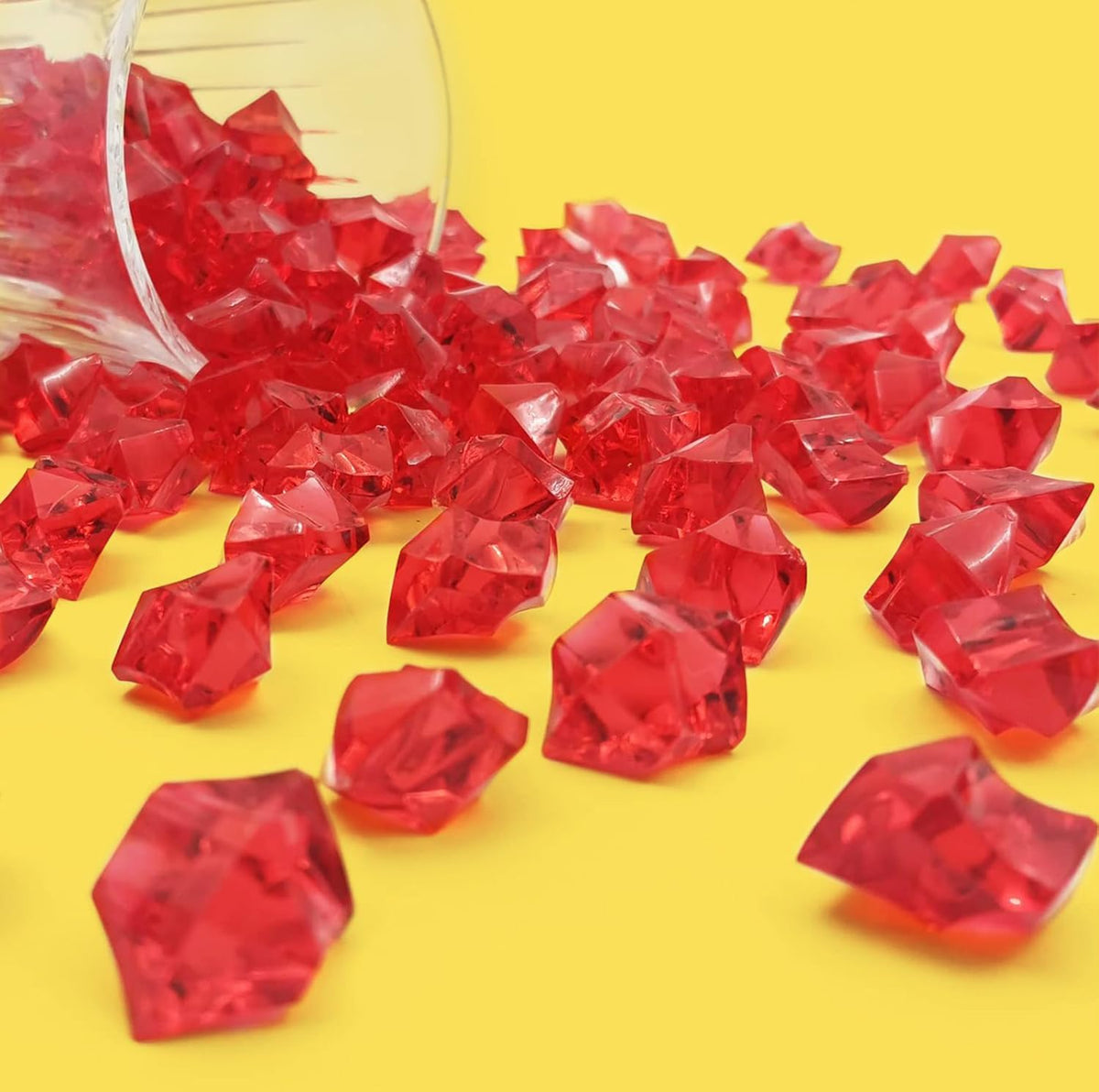 Fake Ice, 24 PCS Fake Diamonds, Plastic Diamonds Acrylic Rocks Vase Fillers for Centerpieces Wedding Party Table Scatter Food Display