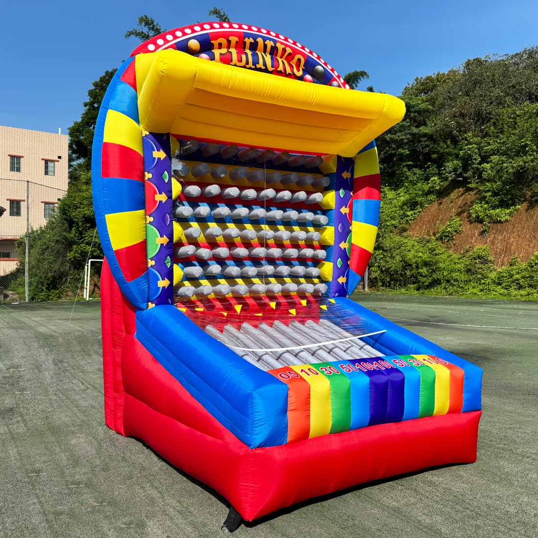 Giant Interactive Game Inflatable Prize Drop Board Towering Inflatable Board with Blower&Balls for Carnival Tradeshow Party Community Festival