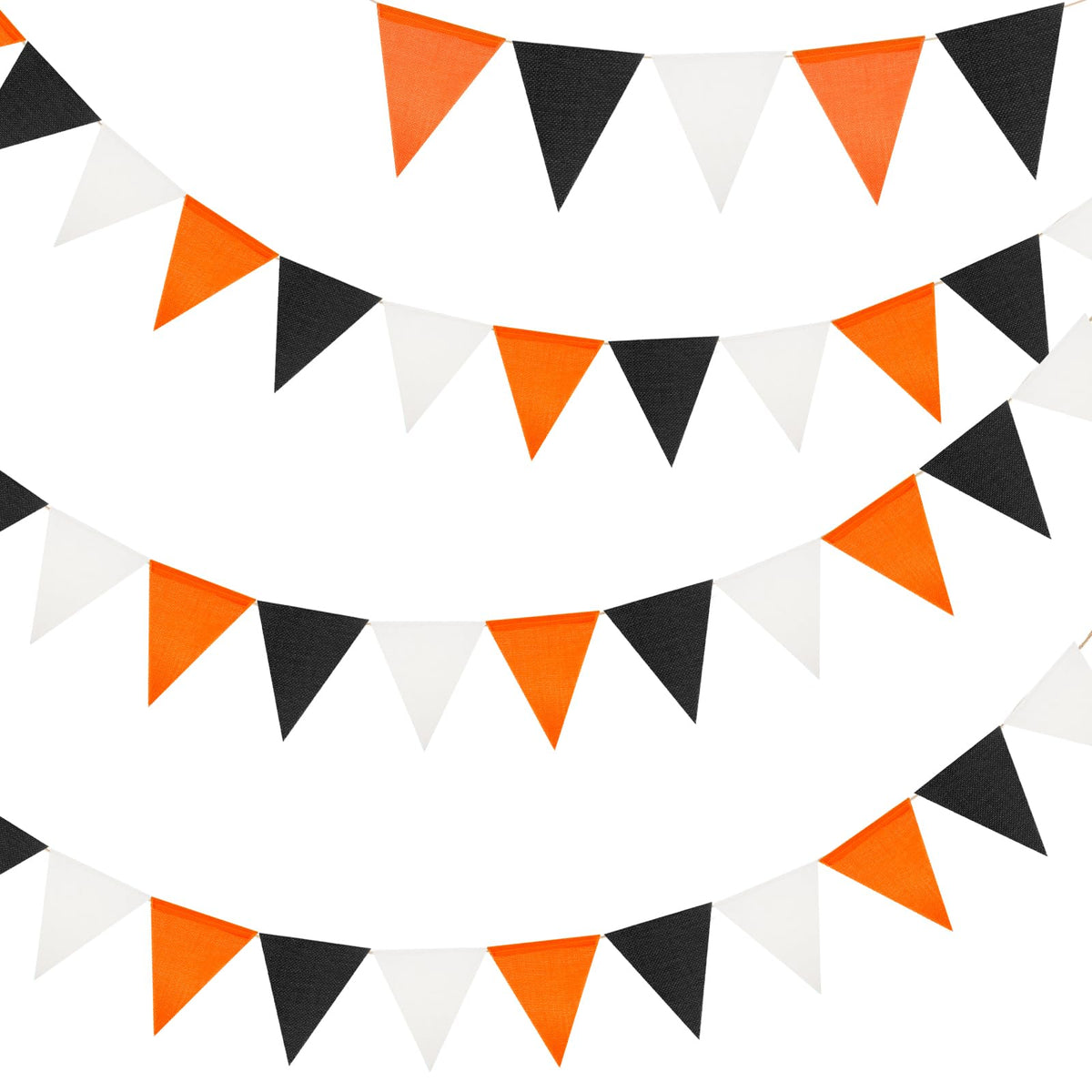 G2PLUS Pre-Strung Burlap Pennant Banners