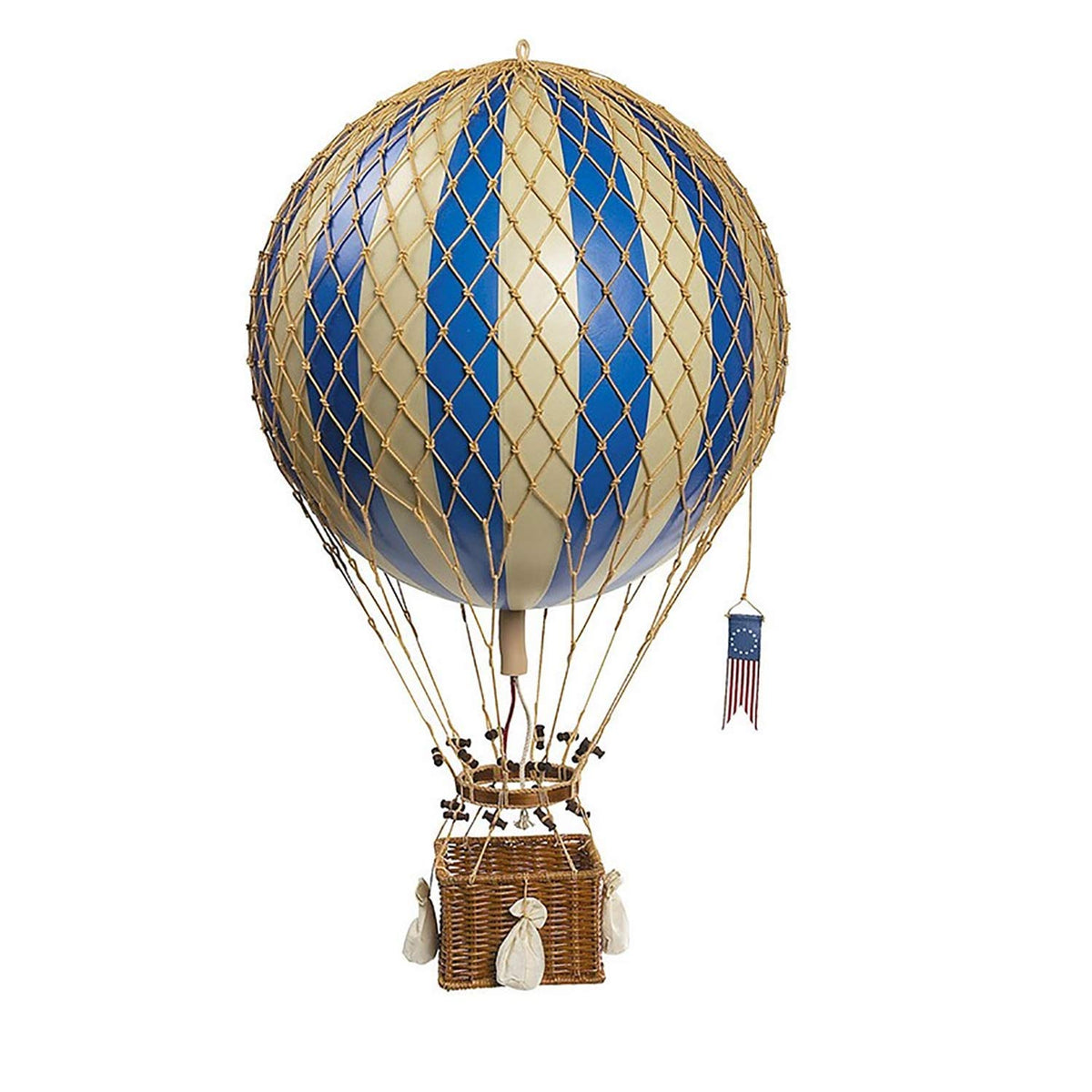 Authentic Models, Floating The Skies Air Balloon, Hanging Home Decor - Historic Hot Air Balloon Model for Home Decor, Detailed Vintage Decorations to Hang from Ceiling