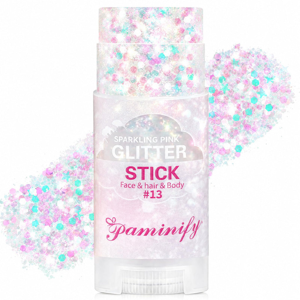Hair Glitter Stick with Chunky Glitter for Festivals, Raves & Parties
