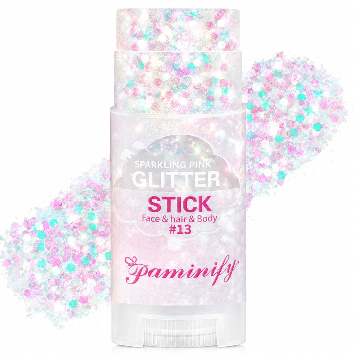 Hair Glitter Stick with Chunky Glitter for Festivals, Raves & Parties