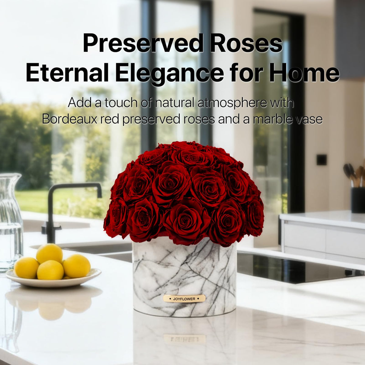 JoyFlower HDS & XXM Preserved Flowers Vase