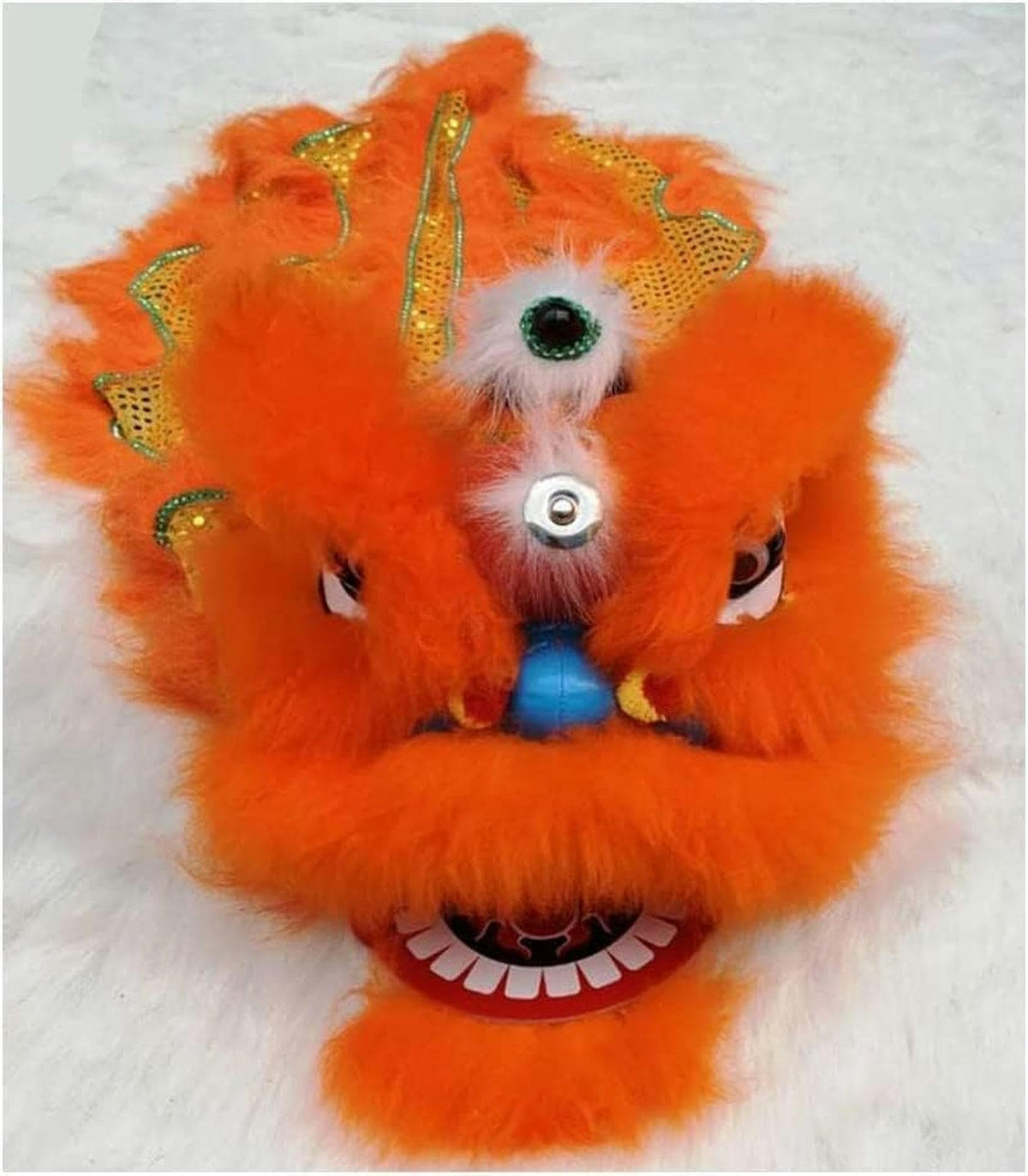 Handmade Chinese Lion Dance Head for Festivals & Performances