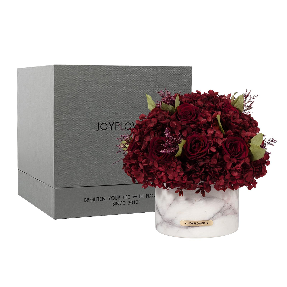 JoyFlower HDS & XXM Preserved Flowers Vase