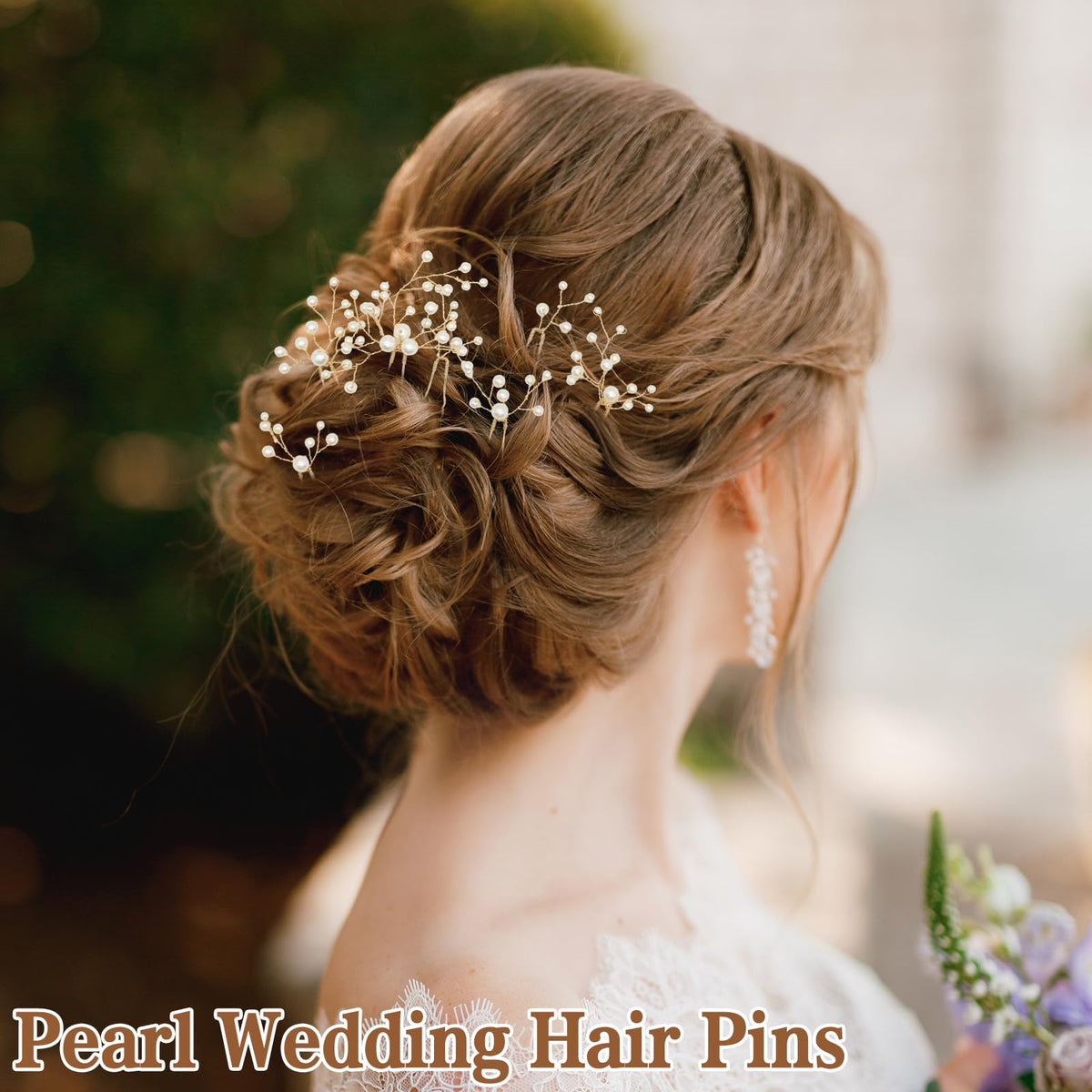 7Pcs Pearl Hair Pins for Brides | Wedding Hair Accessories Set | Gold Leaf Headpiece Clips | Jewelry for Women for Weddings, Parties, Special Occasions