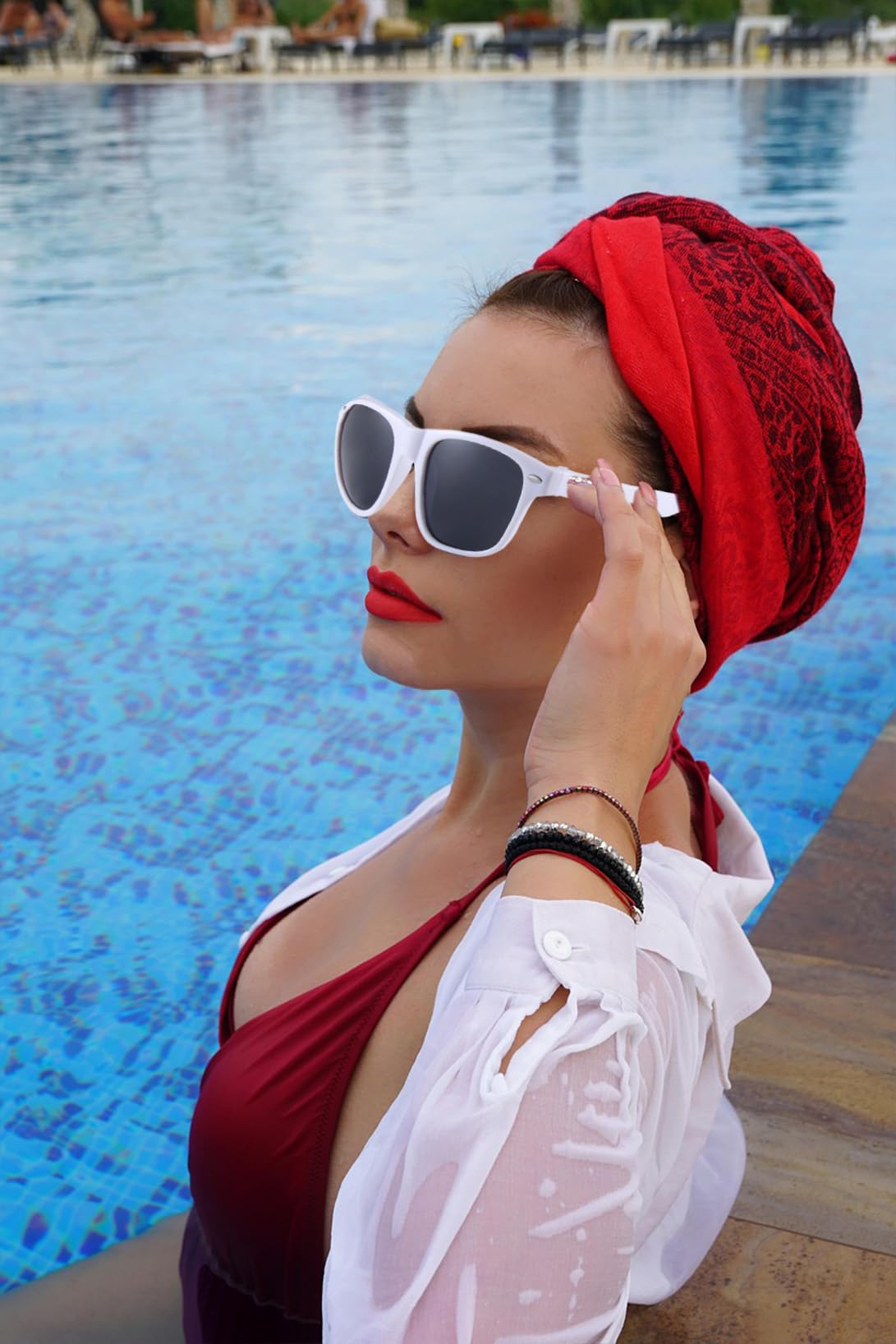 DFDG Personalized Sunglasses Bulk Custom Wedding Party Sunglasses Bachelorette Party Sunglasses for Women & Men