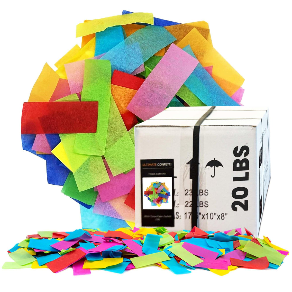 Ultimate Confetti Rectangular Bulk Tissue Paper Confettis