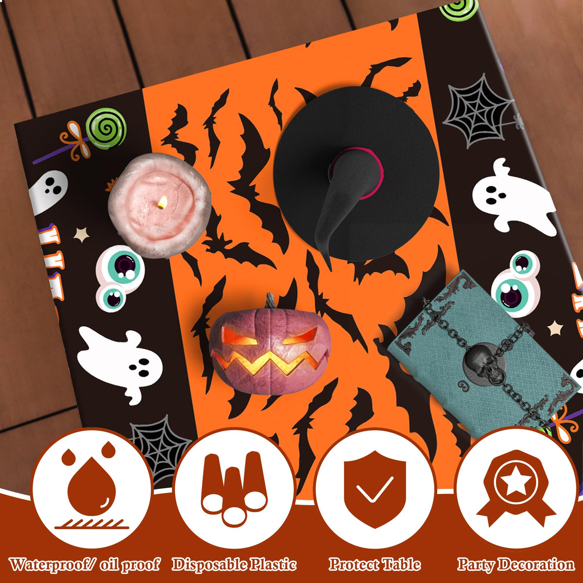 OHOME Plastic Table Cloths for Parties