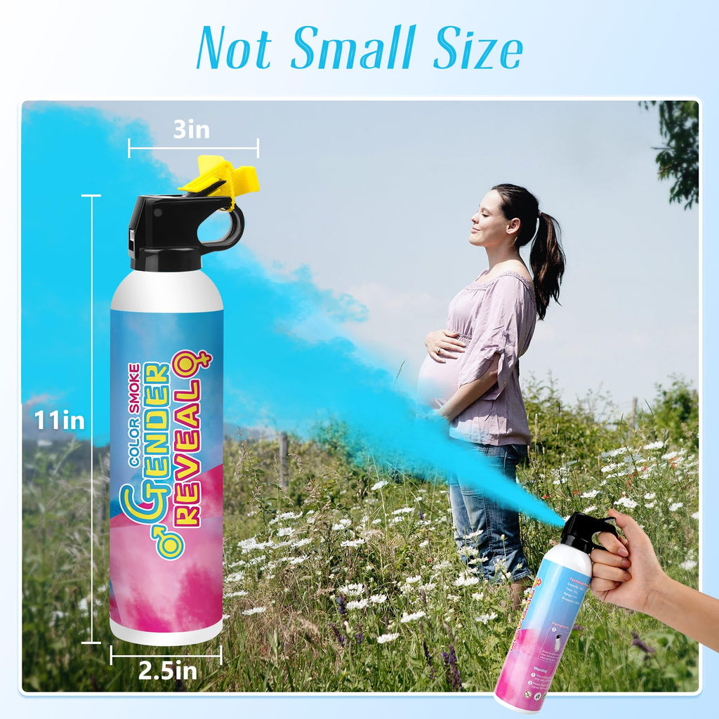 Merear Gender Reveal Fire Extinguisher, Gender Reveal Ideas, 100% Biodegradable Baby Boy or Girl Reveal Party Ideas for Gender Reveal Decorations