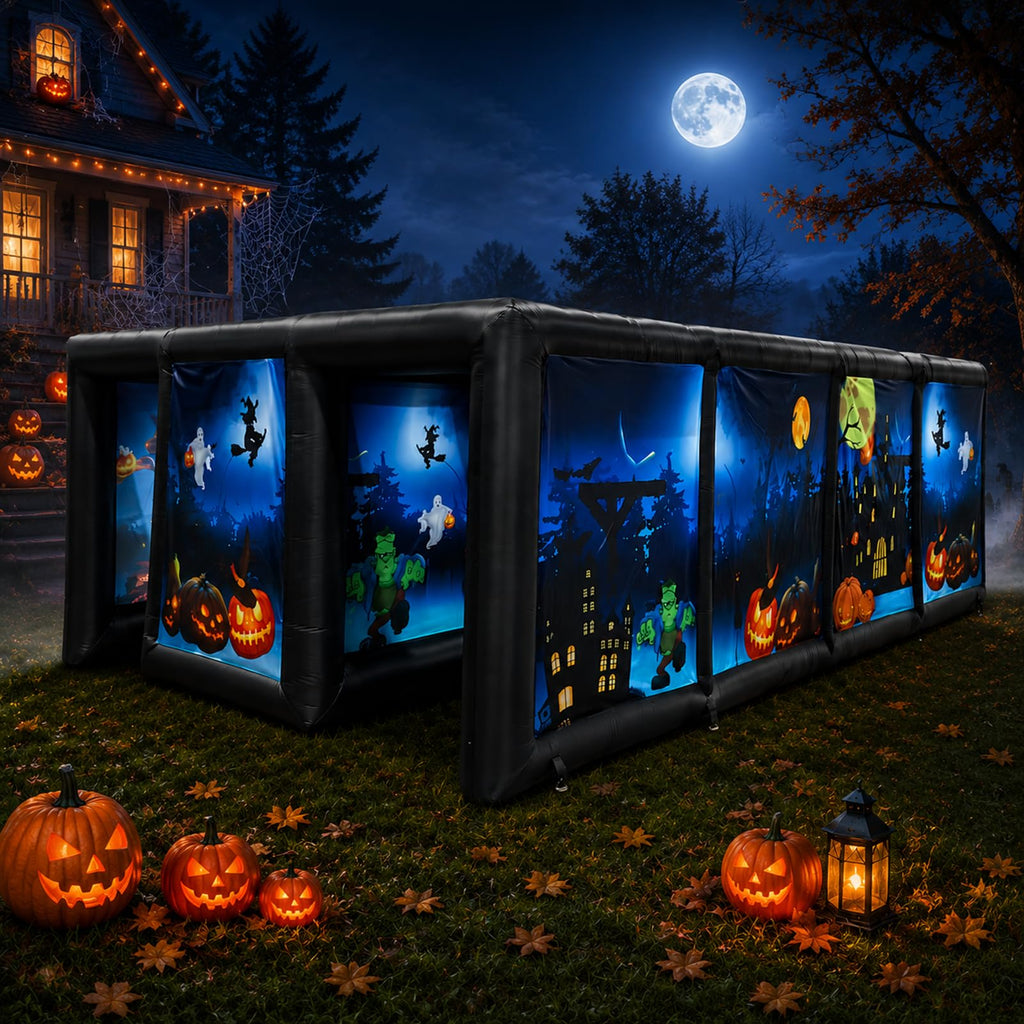 Inflatable Haunted House Maze 20x13x7FT Halloween Decor