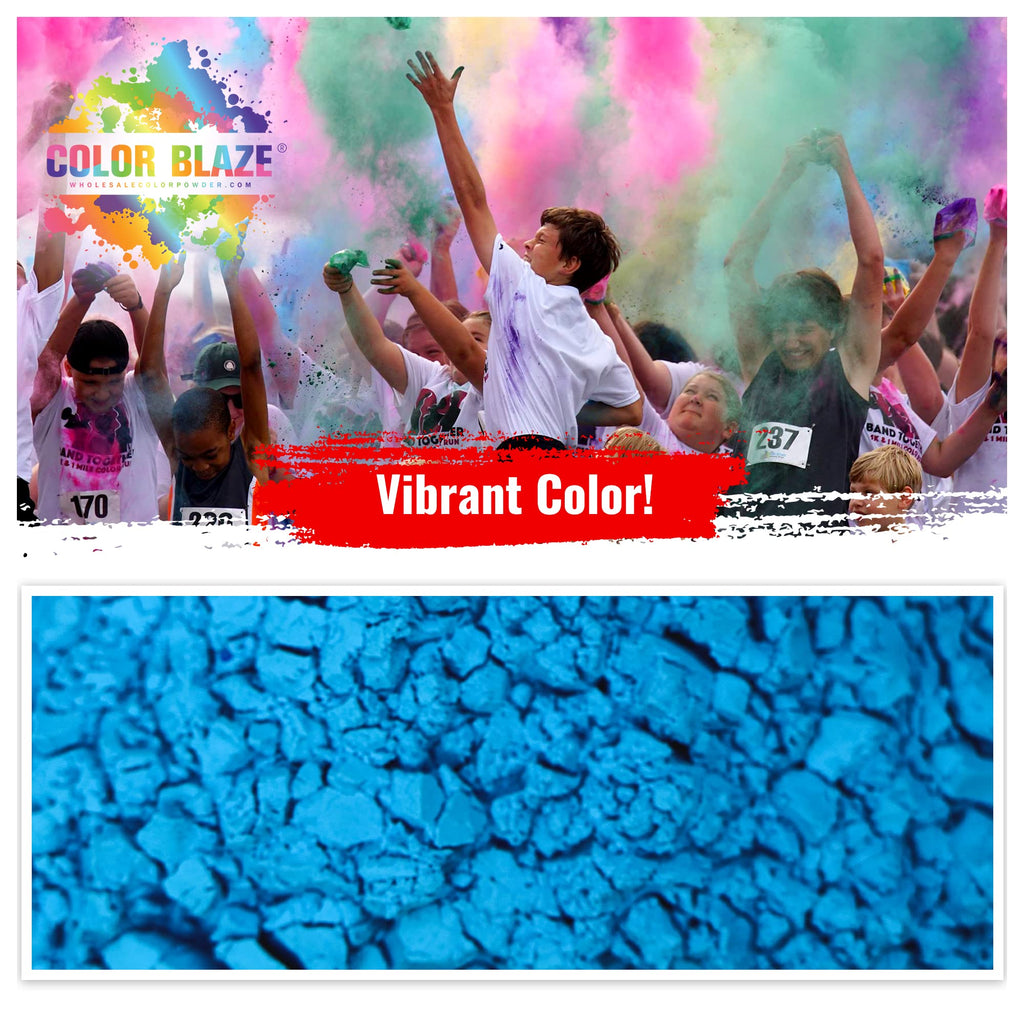 Color Blaze Holi Color Run Powder - 25 lbs Bulk