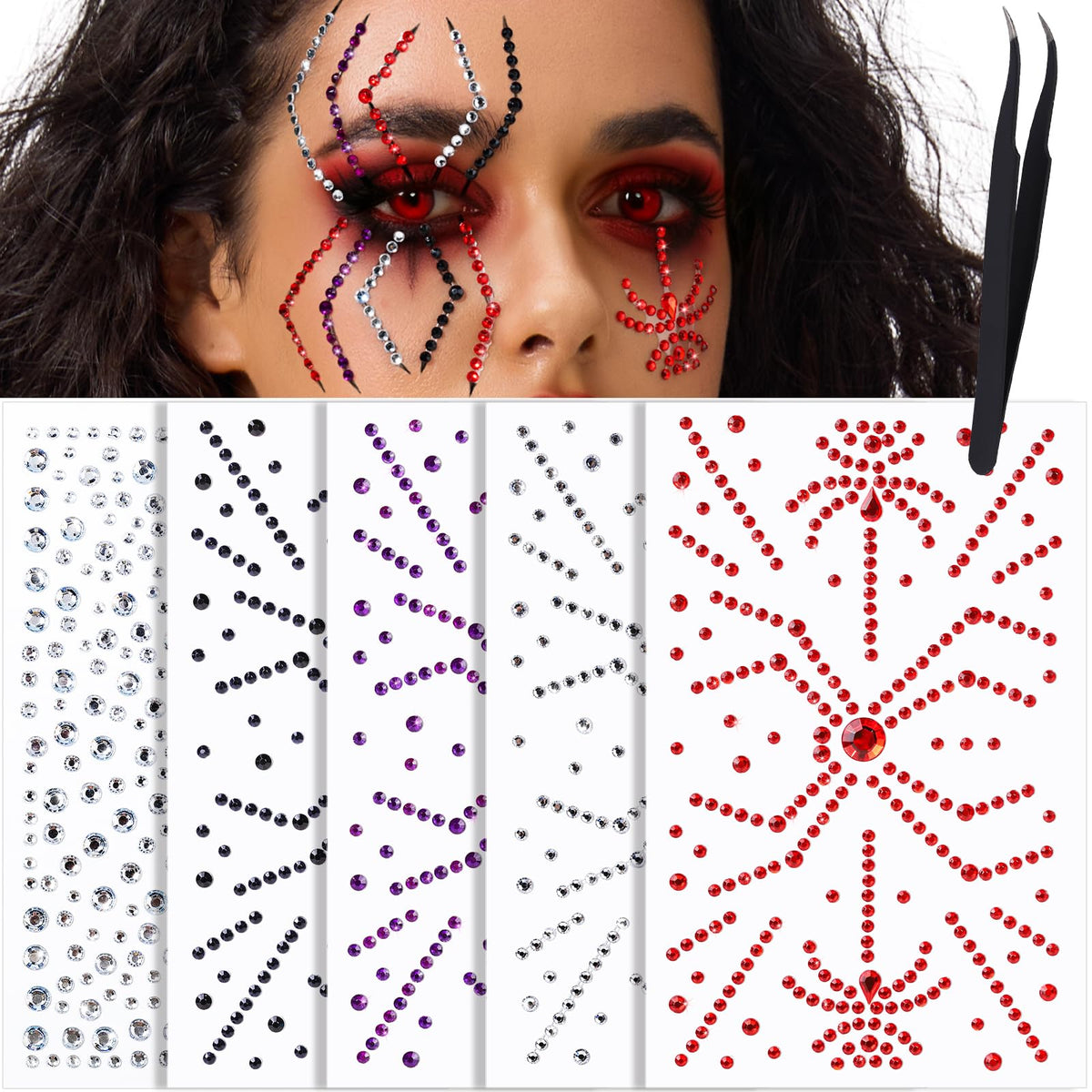 Face Gems and Face Jewels for Festivals, Raves & Parties